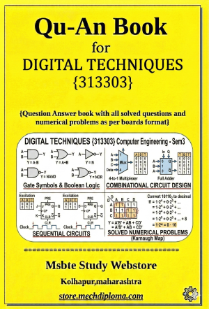 Digital Techniques (313303) – QuAn Question Answer Book | MSBTE Diploma | Topicwise 2,4,6 Marks | Model Answers & Previous Exam Questions