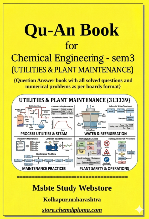 Chemical Process Technology (313337) – QuAn Question Answer Book | MSBTE Diploma | Topicwise 2,4,6 Marks | Model Answers & Previous Exam Questions