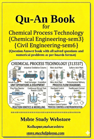 Utilities & Plant Maintenance (313339) – QuAn Question Answer Book | MSBTE Diploma | Topicwise 2,4,6 Marks | Model Answers & Previous Exam Questions