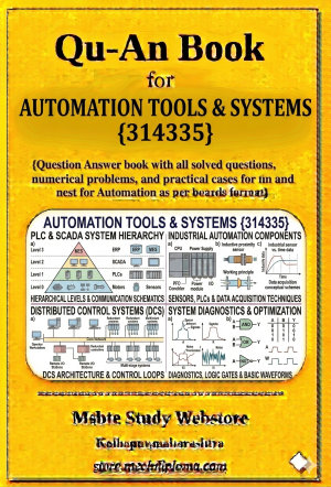 Automation Tools & Systems (314335) – QuAn Question Answer Book | MSBTE Diploma | Topicwise 2,4,6 Marks | Model Answers & Previous Exam Questions