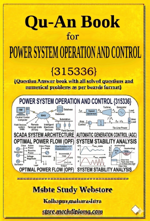 Power System Operation And Control (315336) – QuAn Question Answer Book | MSBTE Diploma | Topicwise 2,4,6 Marks | Model Answers & Previous Exam Questions