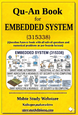 Embedded System (315338) – QuAn Question Answer Book | MSBTE Diploma | Topicwise 2,4,6 Marks | Model Answers & Previous Exam Questions