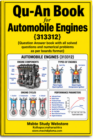Fundamentals of Automobile Engines (313312) MSBTE QuAn Question Answer Book