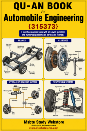 Automobile Engineering (315372) MSBTE QuAn Question Answer Book