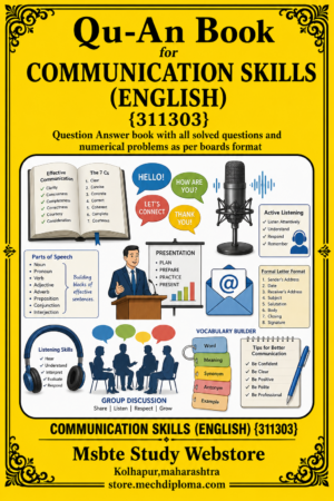 Communication Skills (English) 311303 full ChatGPT image model QuAn book cover