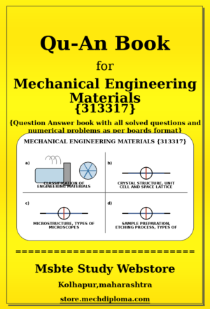 Mechanical Engineering Materials 313317 yellow QuAn Book cover