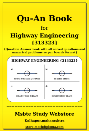 Highway Engineering 313323 yellow QuAn Book cover