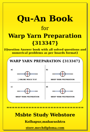 Warp Yarn Preparation 313347 yellow QuAn Book cover