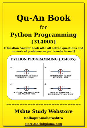 Python Programming 314005 yellow QuAn Book cover