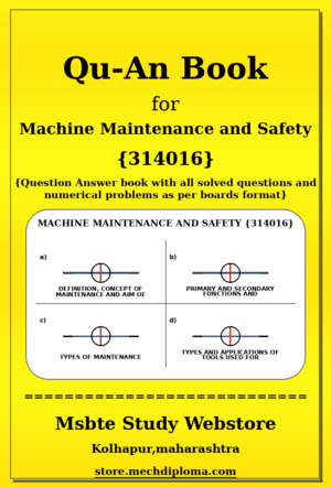 Machine Maintenance and Safety 314016 yellow QuAn Book cover