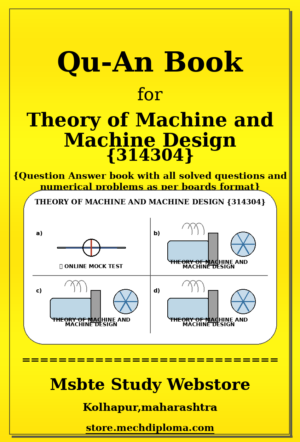 Theory of Machine and Machine Design 314304 yellow QuAn Book cover