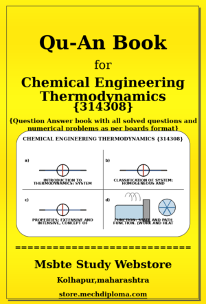 Chemical Engineering Thermodynamics 314308 yellow QuAn Book cover