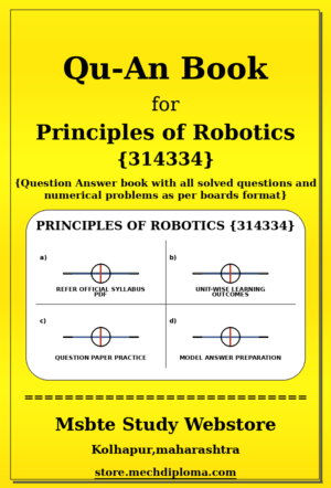 Principles of Robotics 314334 yellow QuAn Book cover