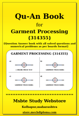Garment Processing 314355 yellow QuAn Book cover