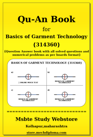 Basics of Garment Technology 314360 yellow QuAn Book cover