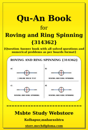 Roving and Ring Spinning 314362 yellow QuAn Book cover