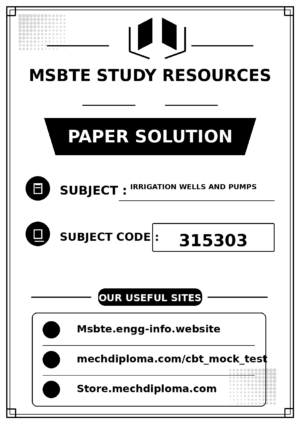 Irrigation Wells and Pumps 315303 paper solution cover