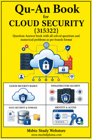 Cloud Security 315322 MSBTE QuAn book cover