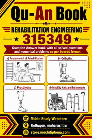 315349 Rehabilitation Engineering MSBTE QuAn Question Answer Book cover
