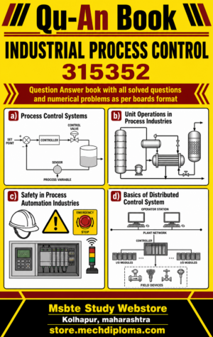 315352 Industrial Process Control MSBTE QuAn Question Answer Book cover