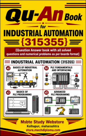 Industrial Automation (315355) MSBTE QuAn Question Answer Book cover