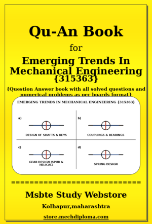 Emerging Trends In Mechanical Engineering 315363 yellow QuAn Book cover