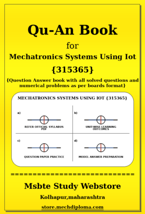 Mechatronics Systems Using Iot 315365 yellow QuAn Book cover