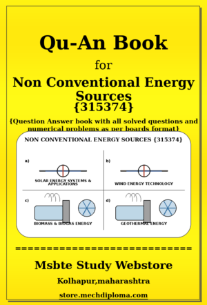 Non Conventional Energy Sources 315374 yellow QuAn Book cover