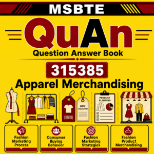315385 Apparel Merchandising MSBTE QuAn Question Answer Book cover