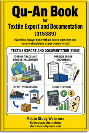 Textile Export and Documentation 315389 QuAn Question Answer Book cover