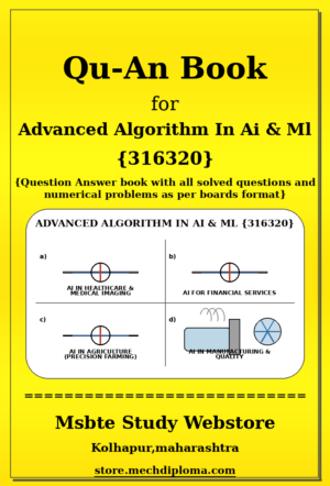 Advanced Algorithm In Ai & Ml 316320 yellow QuAn Book cover