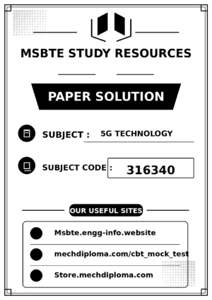 5G Technology 316340 paper solution cover