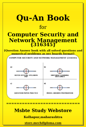 Computer Security and Network Management 316345 yellow QuAn Book cover