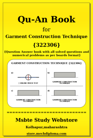 Garment Construction Technique 322306 yellow QuAn Book cover