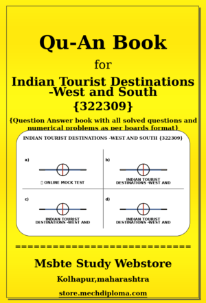 Indian Tourist Destinations -West and South 322309 yellow QuAn Book cover