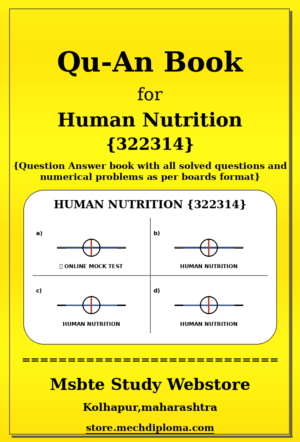 Human Nutrition 322314 yellow QuAn Book cover