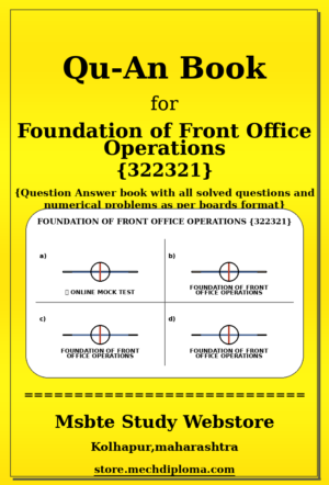 Foundation of Front Office Operations 322321 yellow QuAn Book cover