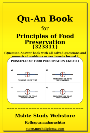Principles of Food Preservation 323311 yellow QuAn Book cover