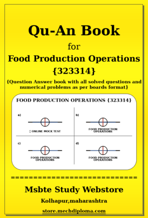 Food Production Operations 323314 yellow QuAn Book cover