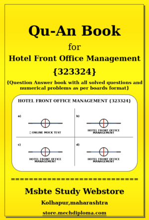 Hotel Front Office Management 323324 yellow QuAn Book cover