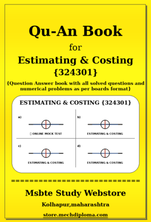 Estimating & Costing 324301 yellow QuAn Book cover