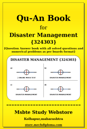 Disaster Management 324303 yellow QuAn Book cover