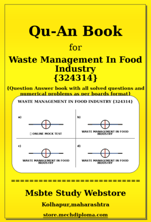 Waste Management In Food Industry 324314 yellow QuAn Book cover