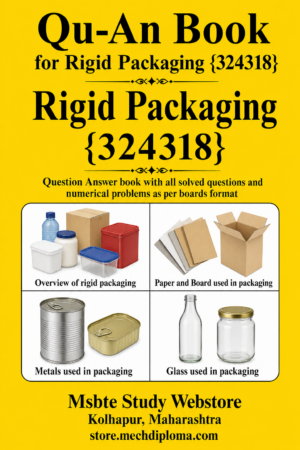 Rigid Packaging 324318 MSBTE QuAn Question Answer Book cover