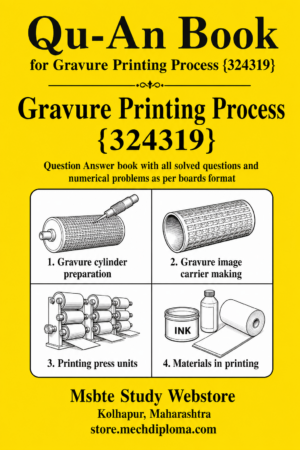 Gravure Printing Process 324319 MSBTE QuAn Question Answer Book cover