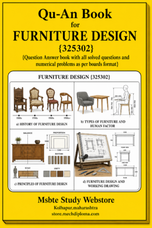 Furniture Design 325302 MSBTE QuAn Book cover