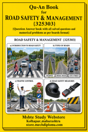 Road Safety & Management 325303 MSBTE QuAn Book cover