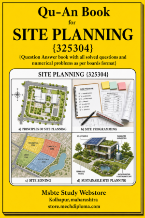 Site Planning 325304 MSBTE QuAn Book cover