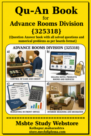 Advance Rooms Division 325318 MSBTE QuAn Book cover