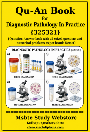 Diagnostic Pathology in Practice 325321 MSBTE QuAn Book cover
